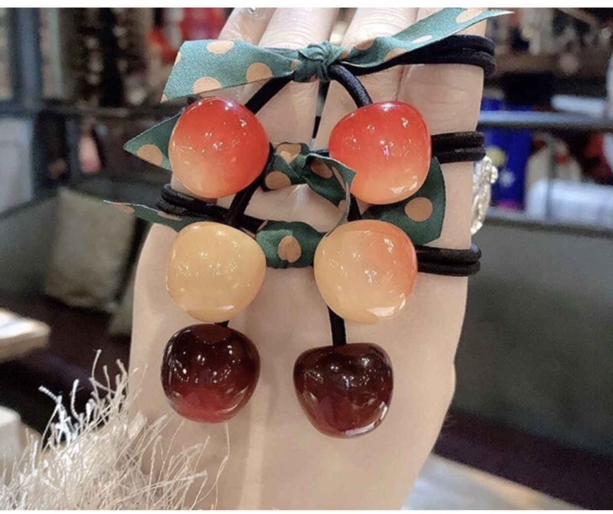 Combo 5 dây cột tóc cherry