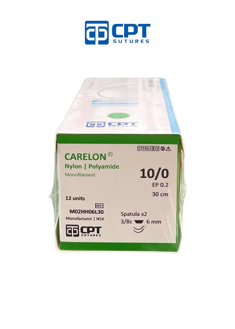 Chỉ phẫu thuật không tiêu CPT Carelon Nylon số 10/0 - M02HH06L30