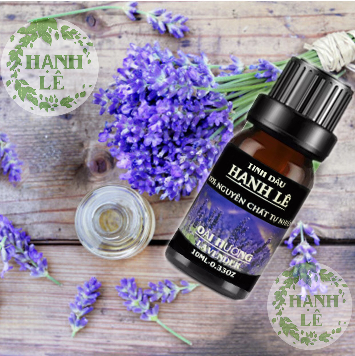 TINH DẦU OẢI HƯƠNG (LAVENDER) HẠNH LÊ 100% NGUYÊN CHẤT TỪ THIÊN NHIÊN 10ML (MUA 2SET 6 CHAI ĐƯỢC TẶNG 01 MÁY KHUẾCH TÁN TINH DẦU MÈO THẦN TÀI)