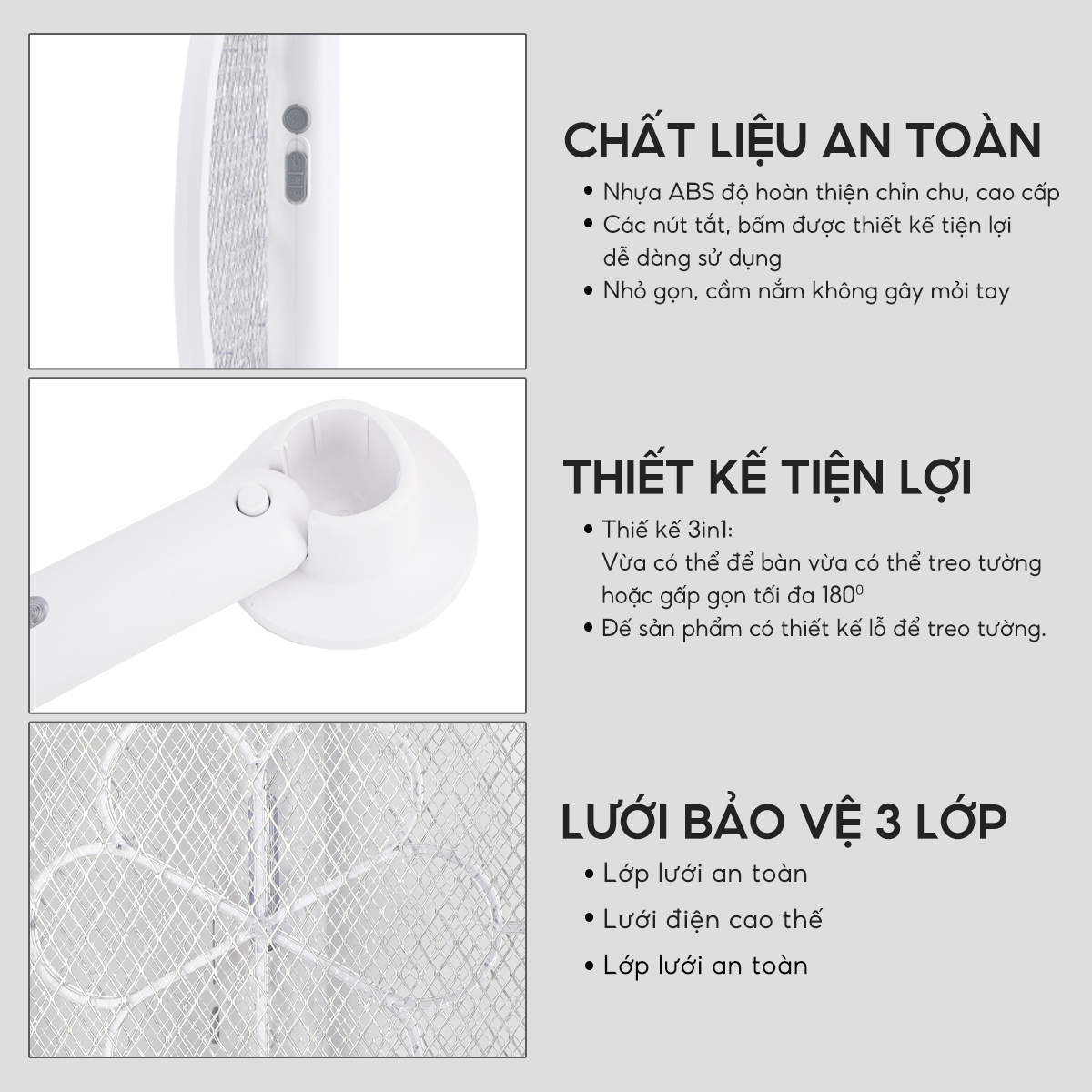 Vợt muỗi điện Lebenlang LBL0102, đèn bắt muỗi 2in1 tự động, 3W, an toàn khi sử dụng, tặng đập côn trùng, bảo hành 2 năm - hàng chính hãng