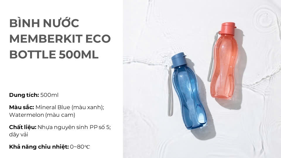 Bình nước Eco bottle gen I 500ml - Tupperware chính hãng