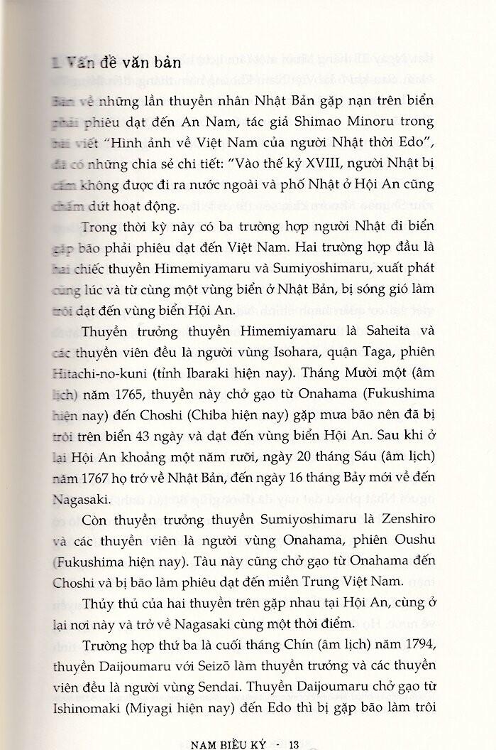 Sách Nam Biều Ký - An Nam Qua Du Ký Của Thủy Thủ Nhật Bản Cuối Thế Kỷ Xviii