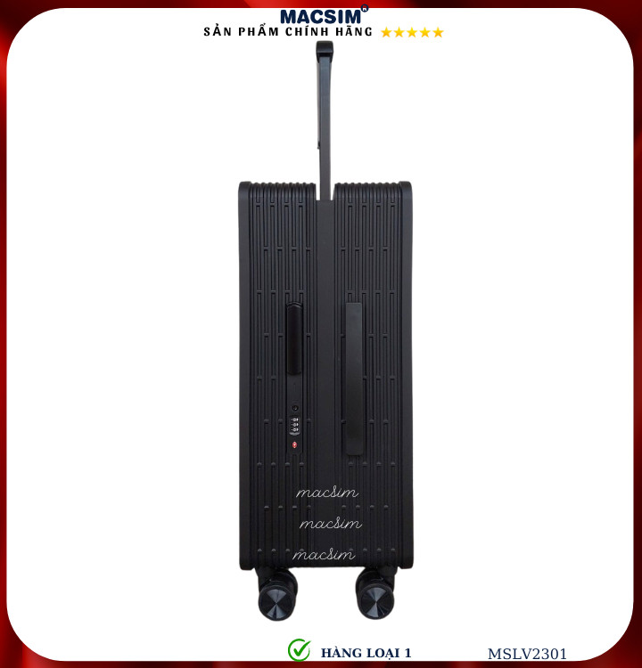 Vali cao cấp Macsim SMLV2301 cỡ  24inch màu đen - Hàng loại 1