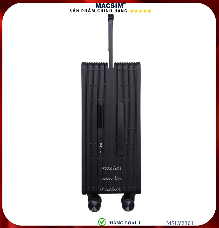 Vali cao cấp Macsim SMLV2301 cỡ 20 inch màu đen  màu đen - Hàng loại 1