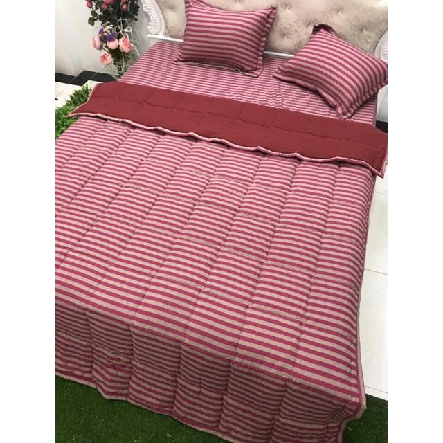Trọn Bộ Chăn Ga Gối Cotton Hàn Quốc PLX27 Gosan Bedding dễ giặt máy không xù ưa nhìn dễ phối màu