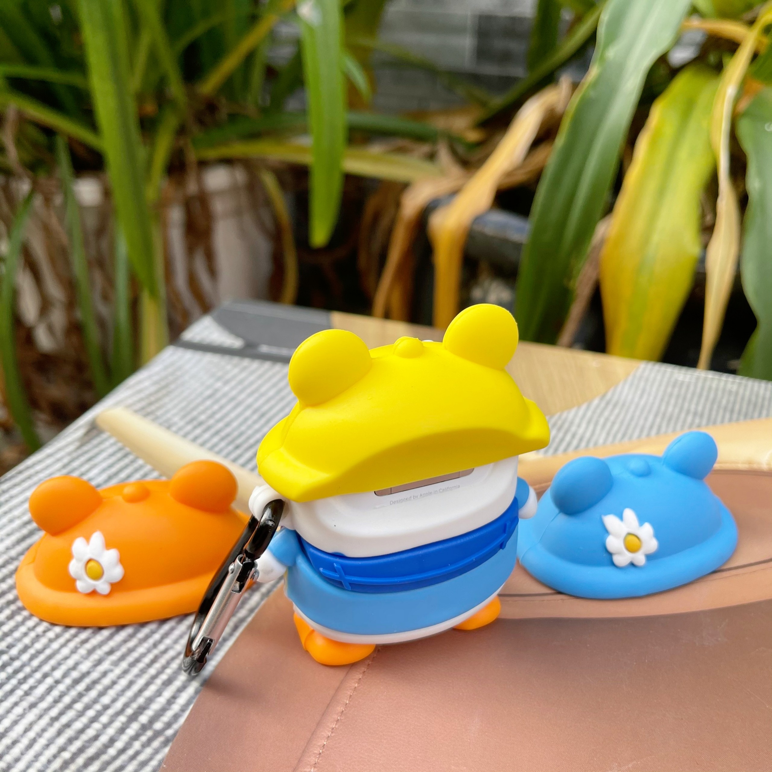 Case Dành Cho Airpods 1/ Airpod 2 Cao Cấp - Ốp Bảo Vệ Dành Cho Airpods 1 / Airpods 2 - Vịt Đội Nón