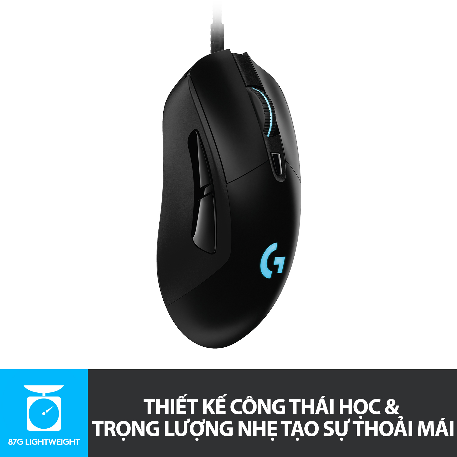 Chuột game có dây RGB Logitech G403 Hero - Hàng chính hãng