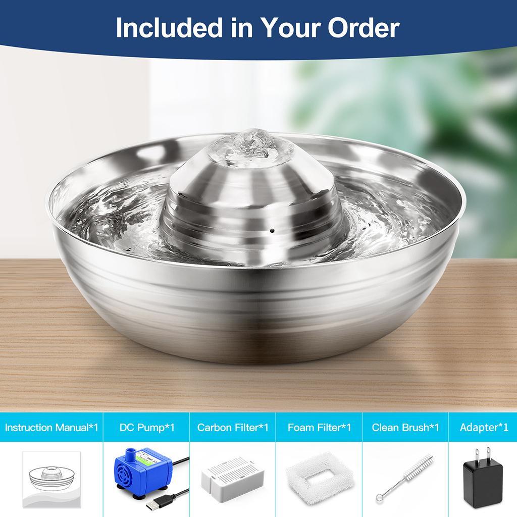67oz Fountain Electric Water Dispenser cat and dog Automatic Drinking
