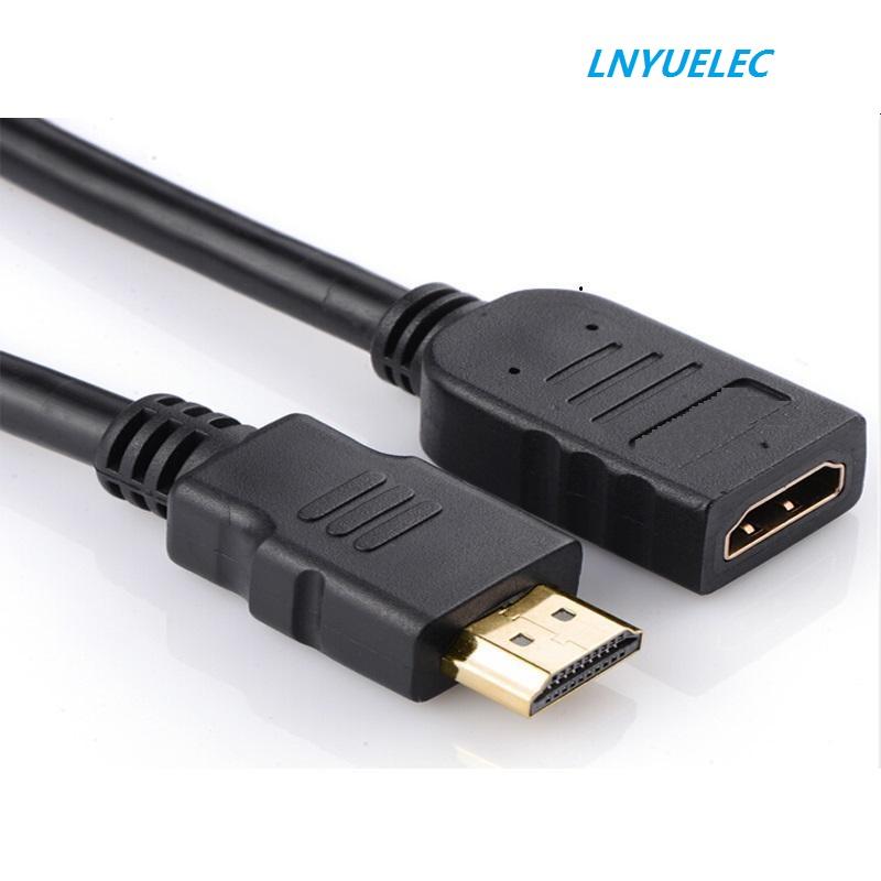 30cm 50cm 1m 2m Nối dài 3m Cáp tương thích HDMI 1080p 3D 1.4v HDMI Cáp Nối Dài cho HD TV LCD Laptop PS3 Máy Chiếu