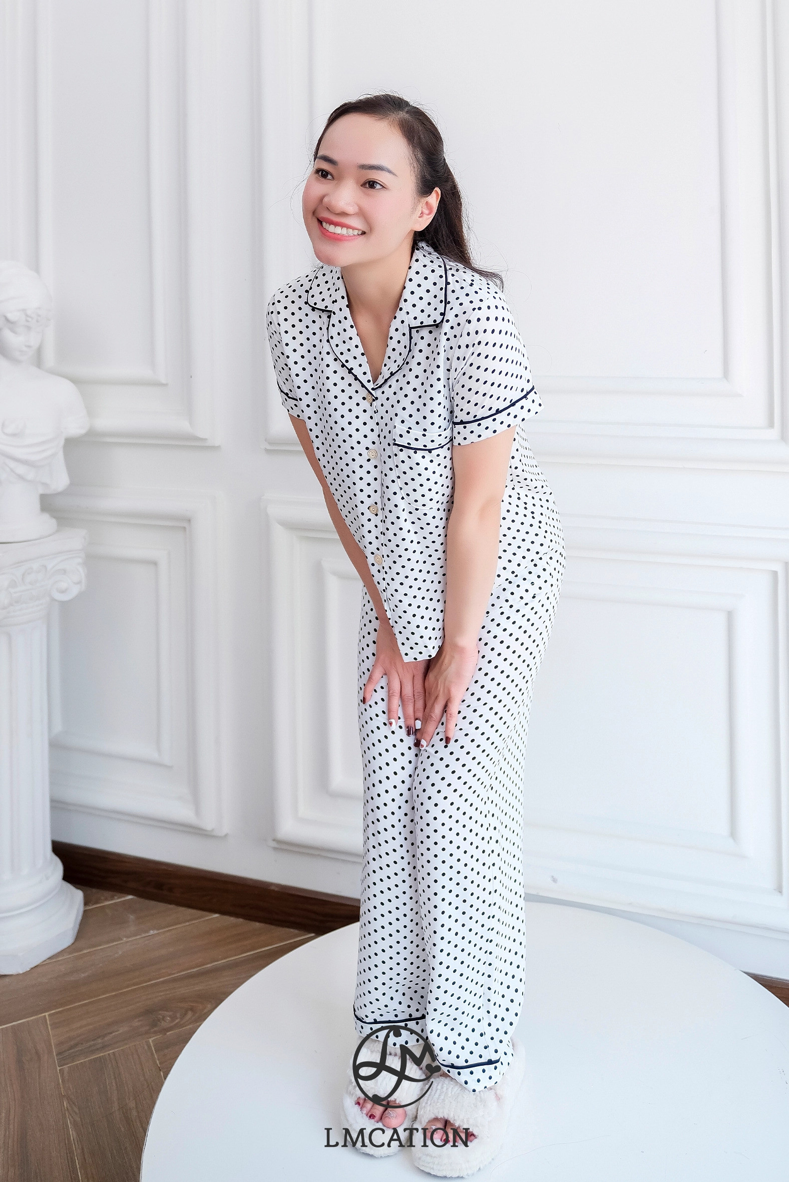 Bộ đồ Pijama LMcation Kaia - chấm bi