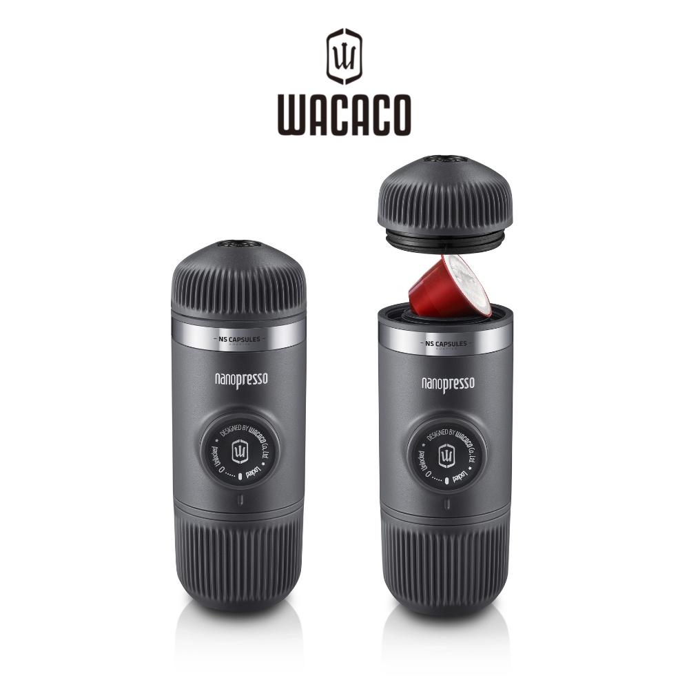 COMBO Wacaco Nanopresso Black + NS Adapter - Máy pha cà phê ép tay cao cấp từ Wacaco