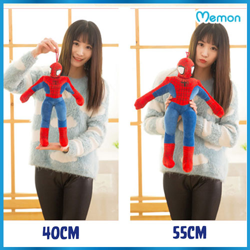 Gấu bông Người nhện Spider Man cao cấp - Hàng chính hãng Memon - Đồ chơi thú nhồi bông Người Nhện Spider Man, Bông Gòn PP 3D tinh khiết, đàn hồi đa chiều, bền đẹp, an toàn cho người sử dụng.