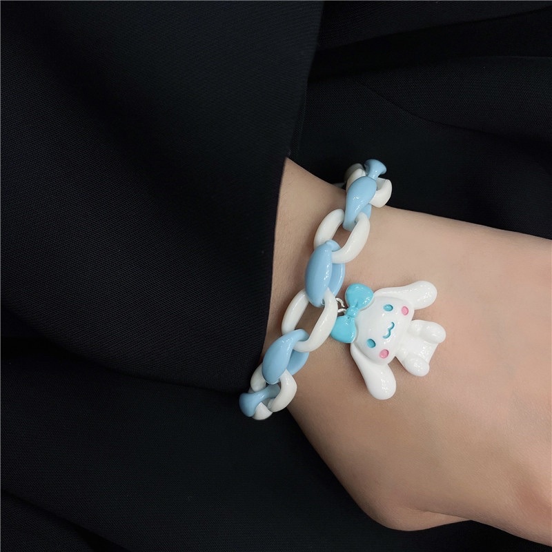 Vòng Tay Charm Thỏ Trắng Cinnamoroll phụ kiện thời trang xinh xắn