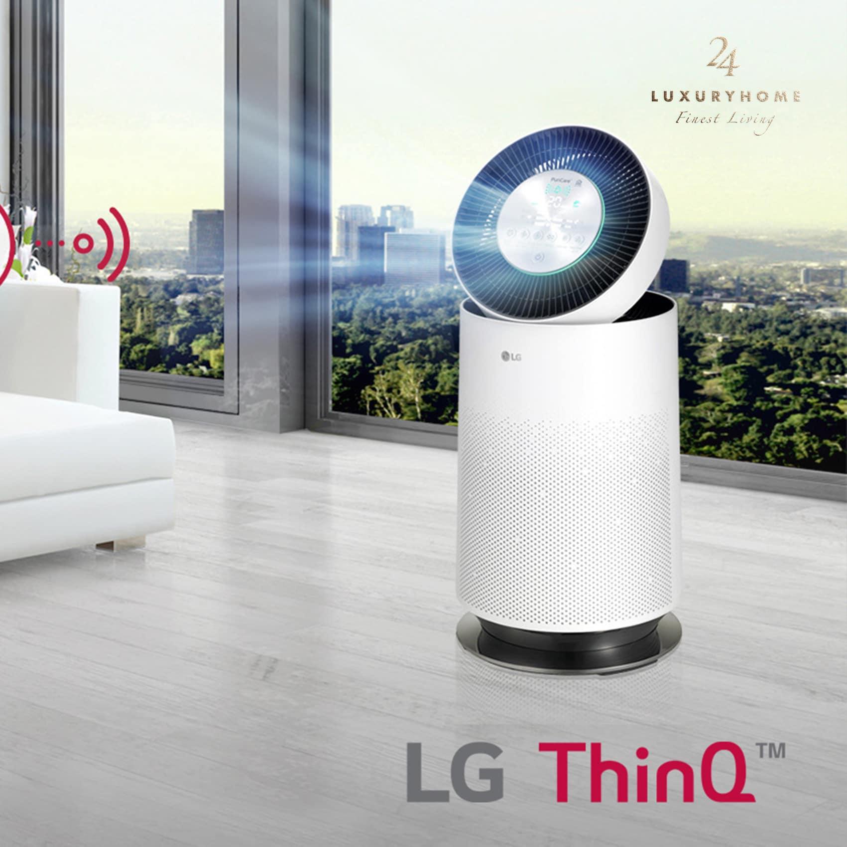 Máy Lọc Không Khí LG Puricare AS193DWFA, Cho Phòng 65m2, Cảm Biến Bụi Siêu Mịn PM 1.0, Nội Địa Hàn, BH 12 Tháng