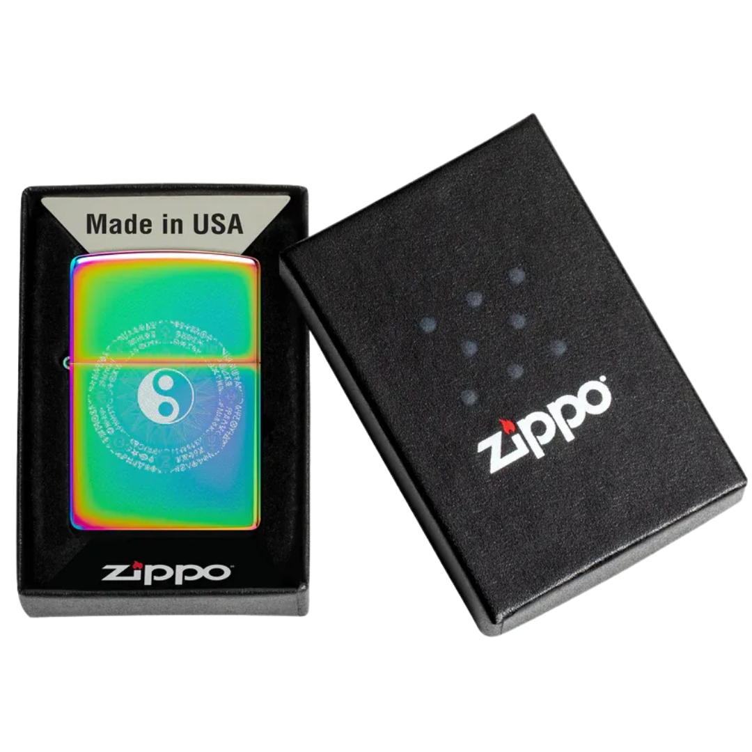 Bật Lửa Zippo Chính Hãng Mỹ in hình Âm Dương Yin-Yang Design – Vỏ Kim Loại Đổi Màu Theo Ánh Sáng, Chống Gió Tuyệt Đối, Bảo Hành Trọn Đời