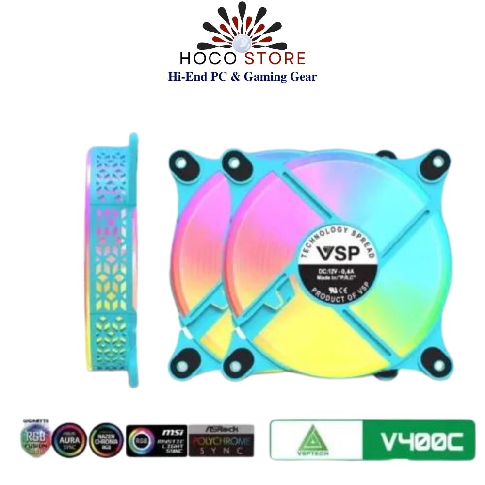 BỘ KIT 3 FAN V400C LED ARGB - Hàng Chính Hãng
