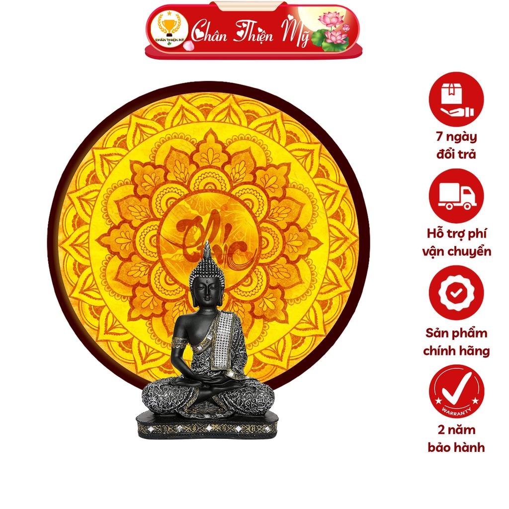 Đèn Thờ Hào Quang Phật Tranh Trúc Chỉ, Trang Trí Bàn Thờ, Hào Quang Trúc Chỉ Mandala Chữ Phúc TC-HQ-137