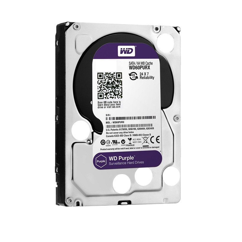 Ổ Cứng HDD WD Purple 12TB 3.5 inch Sata 3 - Hàng Nhập Khẩu