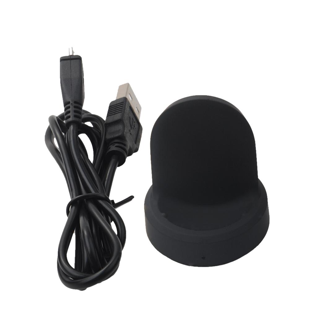 Wireless Charging Dock Desktop Charger Station and USB Cable for Samsung Gear Sport SM-R600 Smart Watch