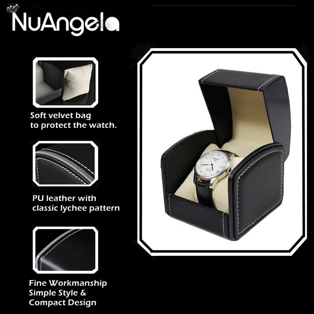 Hộp đồng hồ da 2PCCS, hộp đồng hồ, hộp sốc, hộp trưng bày/lưu trữ, cho người đam mê chế tạo đồng hồ