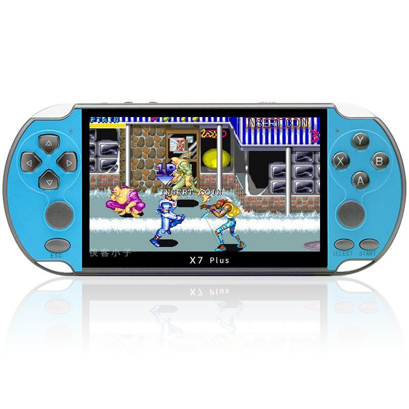 Máy chơi game cầm tay PSP màn hình lớn X7 PLUS 5.1 inch phong cách mới nhất 128-bit arcade cầm tay GBA Three Kingdoms FC