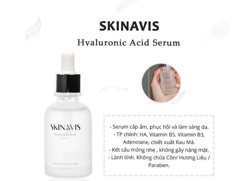 Tinh chất cấp ẩm Skinavis Serum Hyaluronic B5 - Phục hồi da căng mọng tức thì 30ml