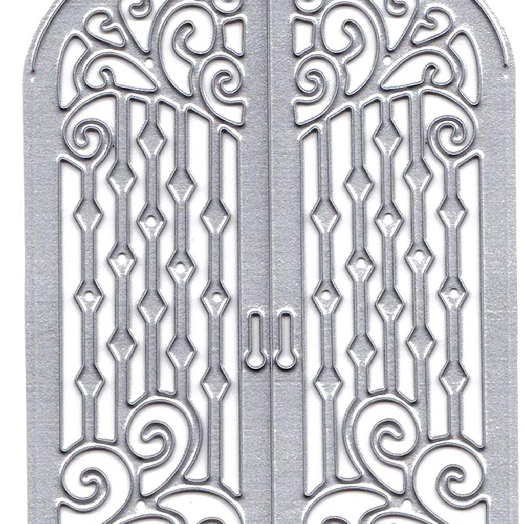 Metal Cutting Dies Stencil Door Shape DIY Scrapbook Photo Album Card Decor