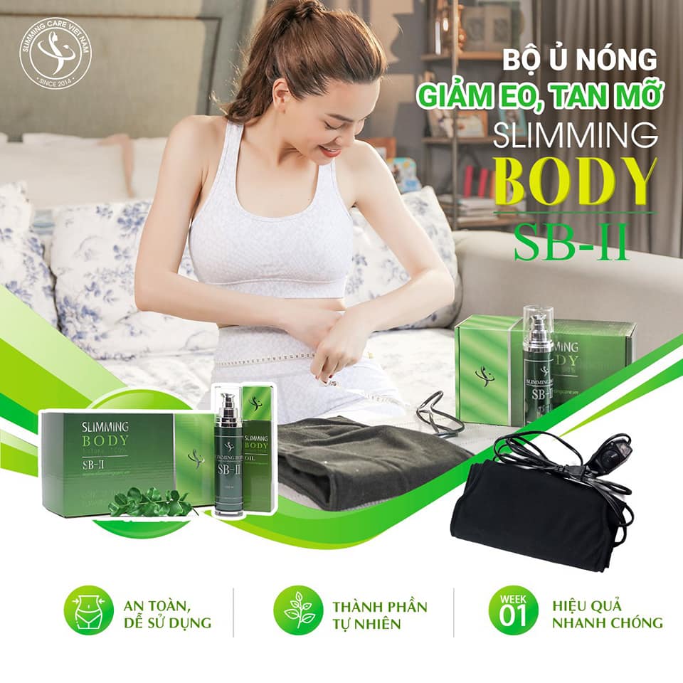 Combo Bộ Ủ Nóng Tan Mỡ SLIMMING BODY 2 hỗ trợ giảm mỡ Bụng Đùi và Thạch bưởi da xanh Pomelo Slimming Care hỗ trợ giảm cân an toàn