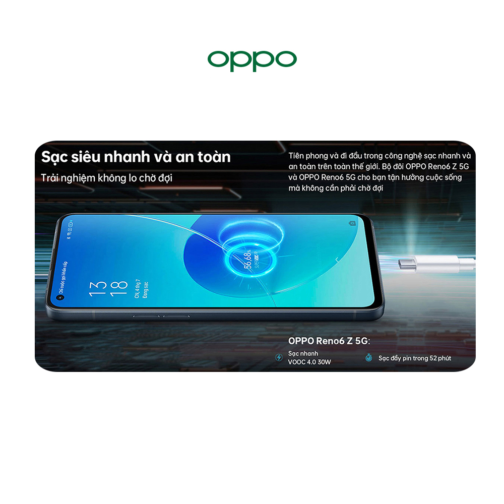 Điện Thoại Oppo Reno 6Z 5G (8GB/128G) - Hàng Chính Hãng