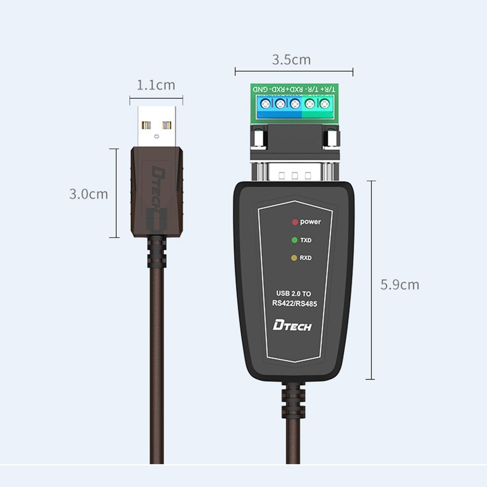 USB to RS422 or RS485 Serial Port Converter Adapters Cable 600W Anti-Surge Cable