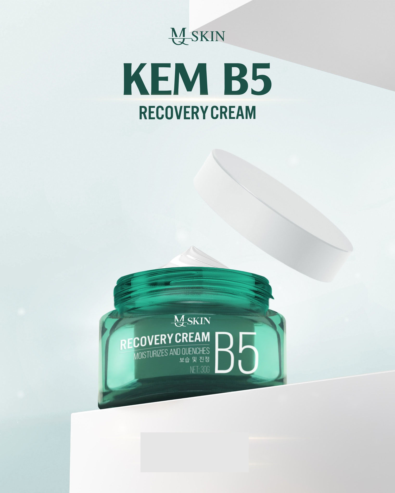 Kem Dưỡng Da, Phục Hồi MQ Skin B5 Recovery Cream