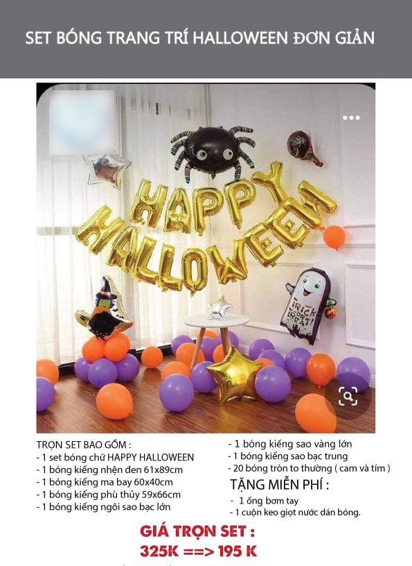 Set Trang Trí Lễ Hội Halloween Tự Làm - Kool Style