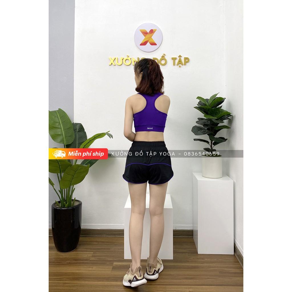 Cam kết ảnh thật 100% Quần đùi 2 lớp tập gym, yoga, aerobic - quần short tập aerobic