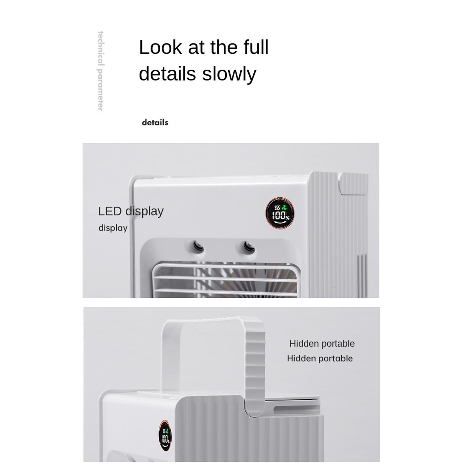 Air Conditioner Cooler USB Water Cooling Fan Desk Space Humidifier