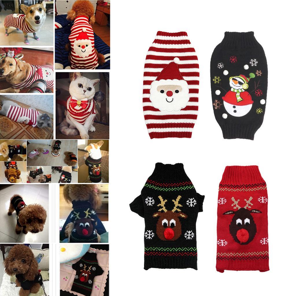 XS/S/M/L Size Pet Dog Winter Warm Sweater Poodle Coat Apparel
