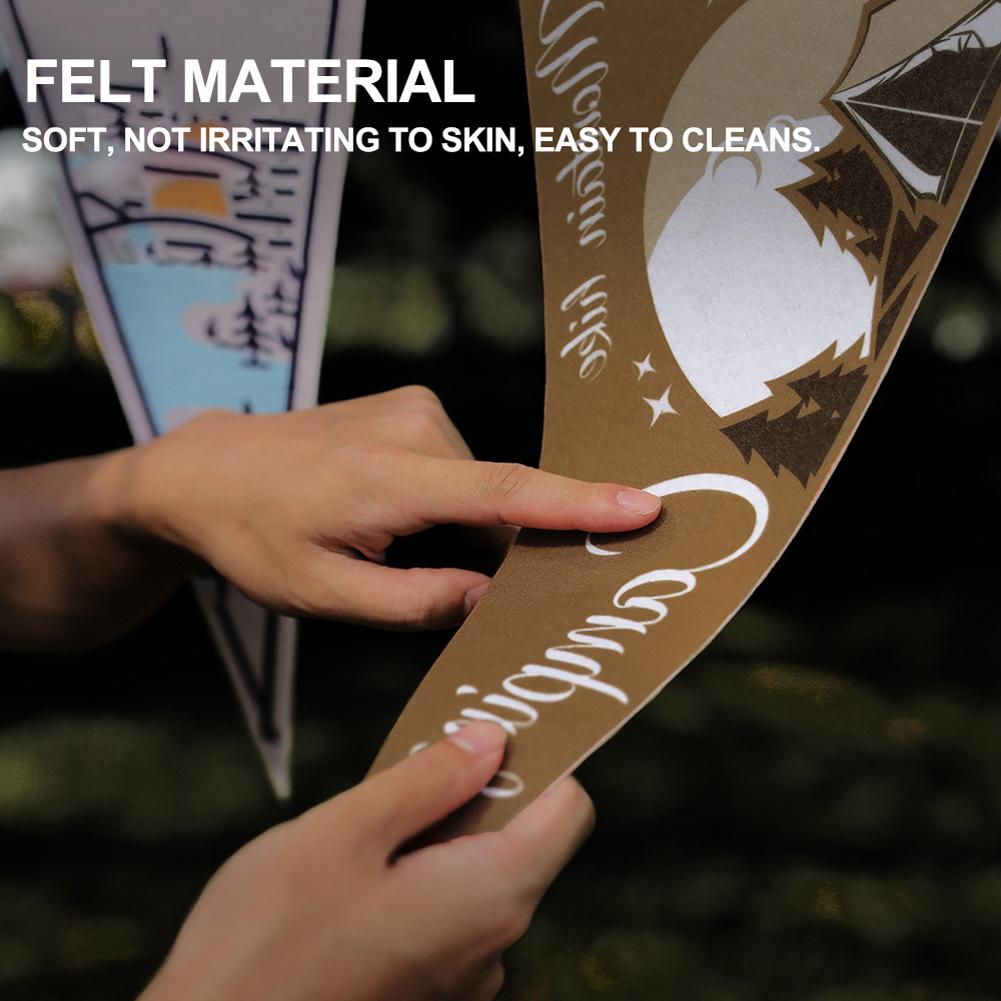 Outdoor Camp Flag Pennant Camping Equipment Camping Tent Flag Decoration Triangular Bunting Picnic Home Party Tent Flag