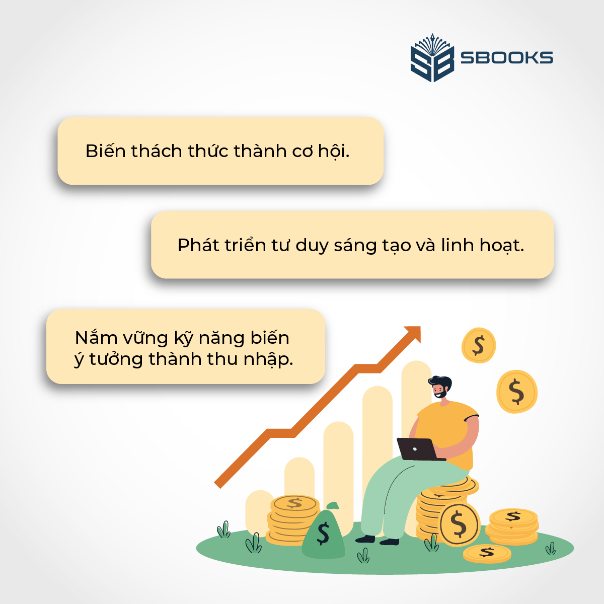Combo 4 Cuốn Sách: Tư Duy Ngược + Tư Duy Mở + Biến Mọi Thứ Thành Tiền (Quyển 1 + 2) - SBOOKS