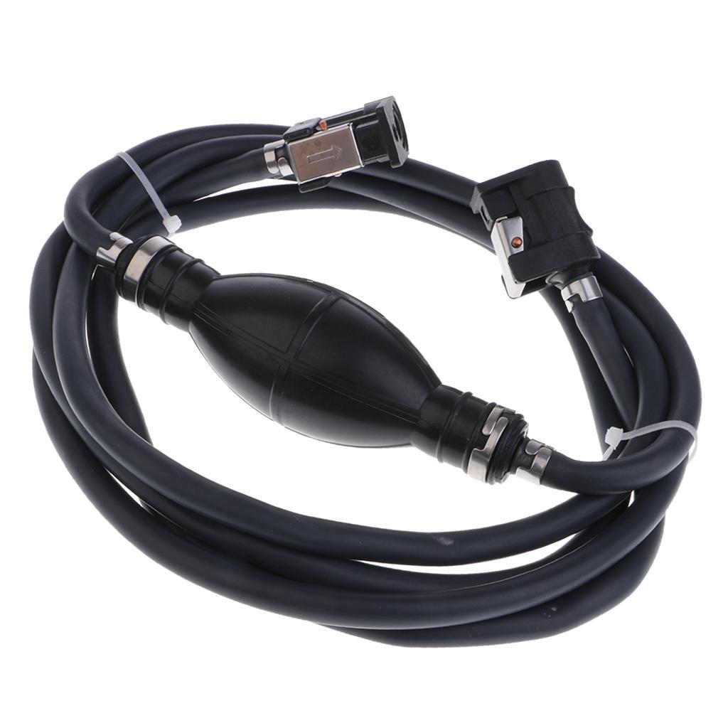Fuel Line Hose Bulb Kit Outboard Boat Tank Connectors for