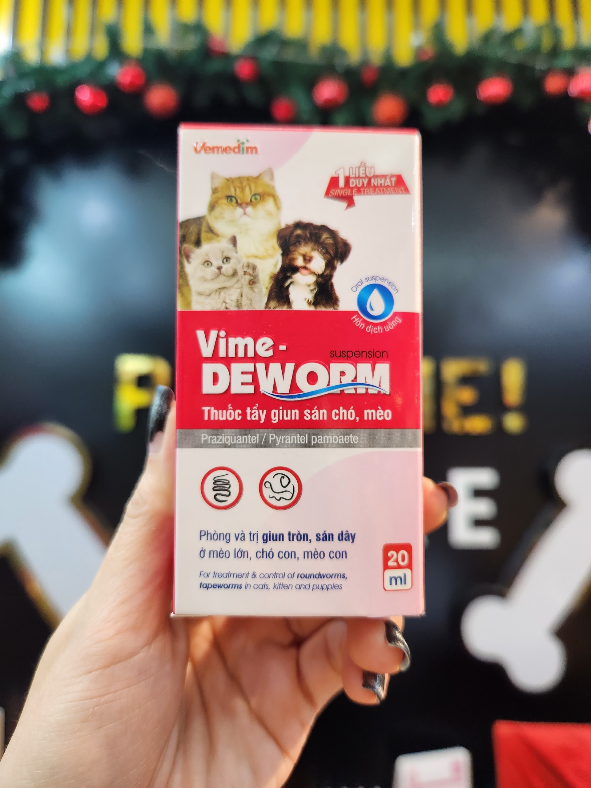 [20ml] Xổ giun Vime Deworm cho Chó Mèo dạng Nước