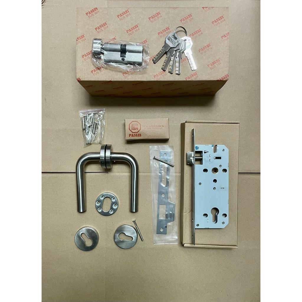 Khóa tay gạt phân thể Inox304 phi 19 dùng cho cửa phòng nhôm, sắt, gỗ