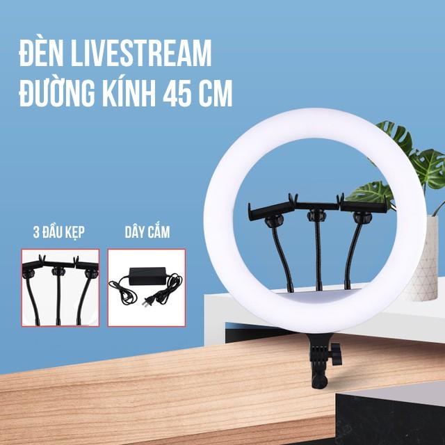 ĐÈN LIVESTREAM 45CM + Chân đèn 2M cực sáng cho livestream