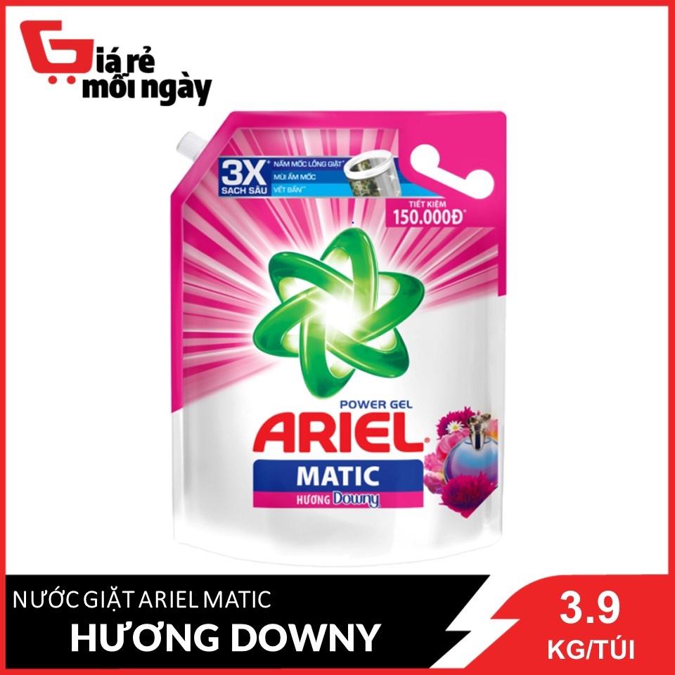 Nước Giặt Ariel Matic Hương Downy Thơm Dài Lâu 3.9kg/túi