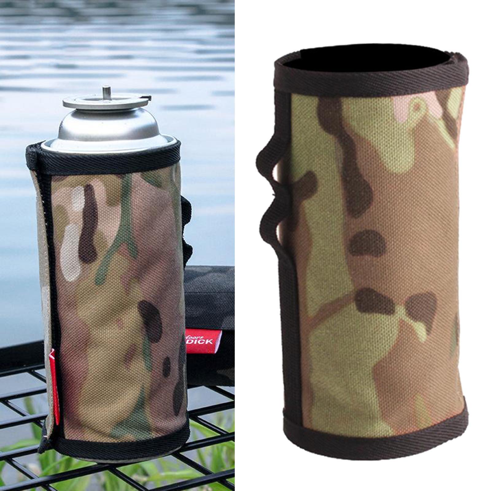 Long Gas Canister Cover Protector Camping Fuel Tank Protective Storage Bag Light