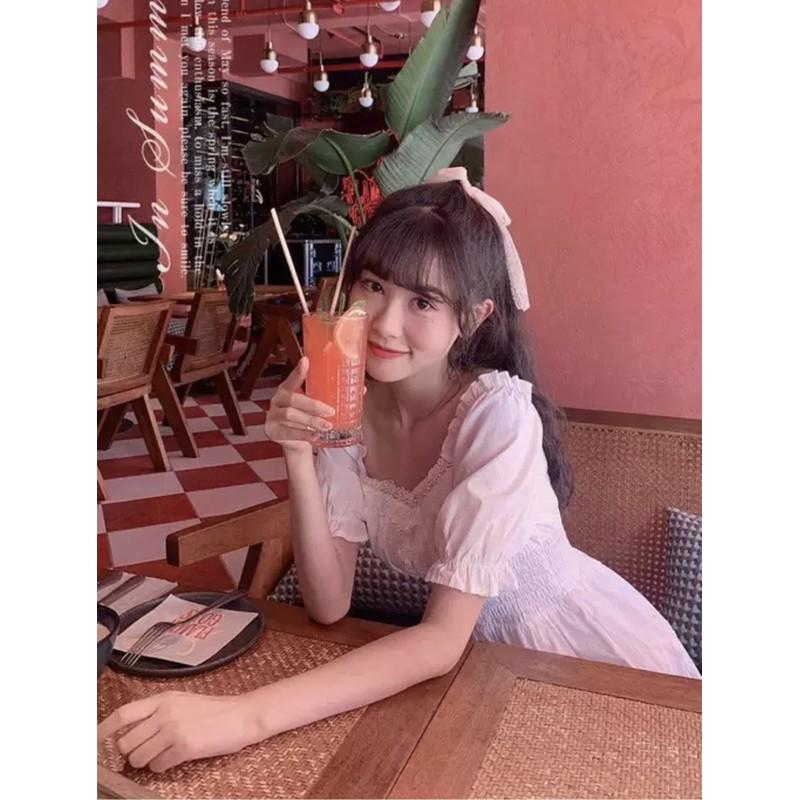 ĐẦM TRẮNG ULZZANG TIỂU THƯ XINH XẮN