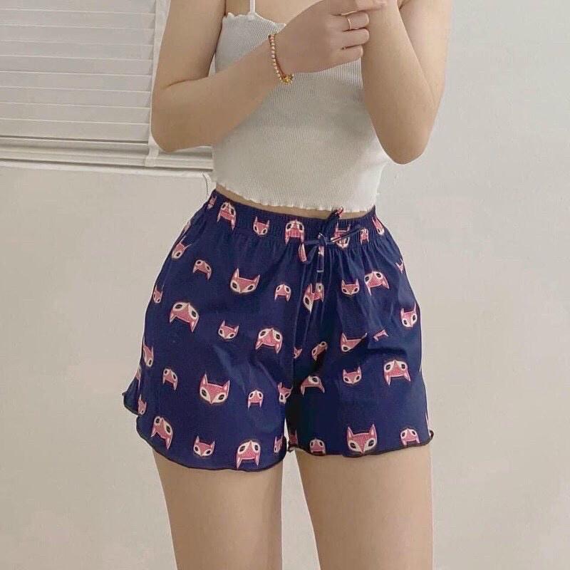 Quần short cotton CHẤT MỀM MÁT, HỌA TIẾT TRẺ TRUNG NGỘ NGHĨNH