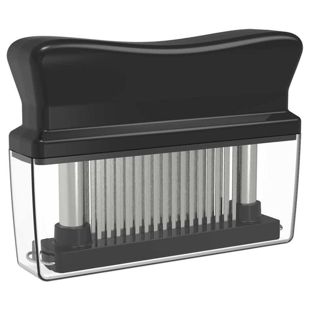 48 Needle Meat Tenderizer Stainless Steel Beef Steak Mallet Cooking Black
