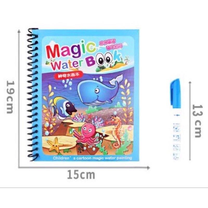 Bộ tranh tô màu thần kỳ - tập tô màu magic - tô màu ma thuật cho bé - Sách ma thuật tô nước cho bé
