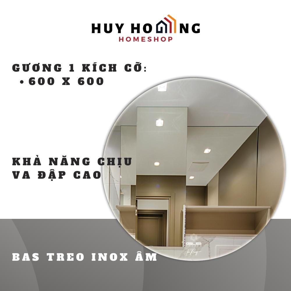 Gương trơn hình tròn mài bóng cạnh GLSMIRROR-S00C80