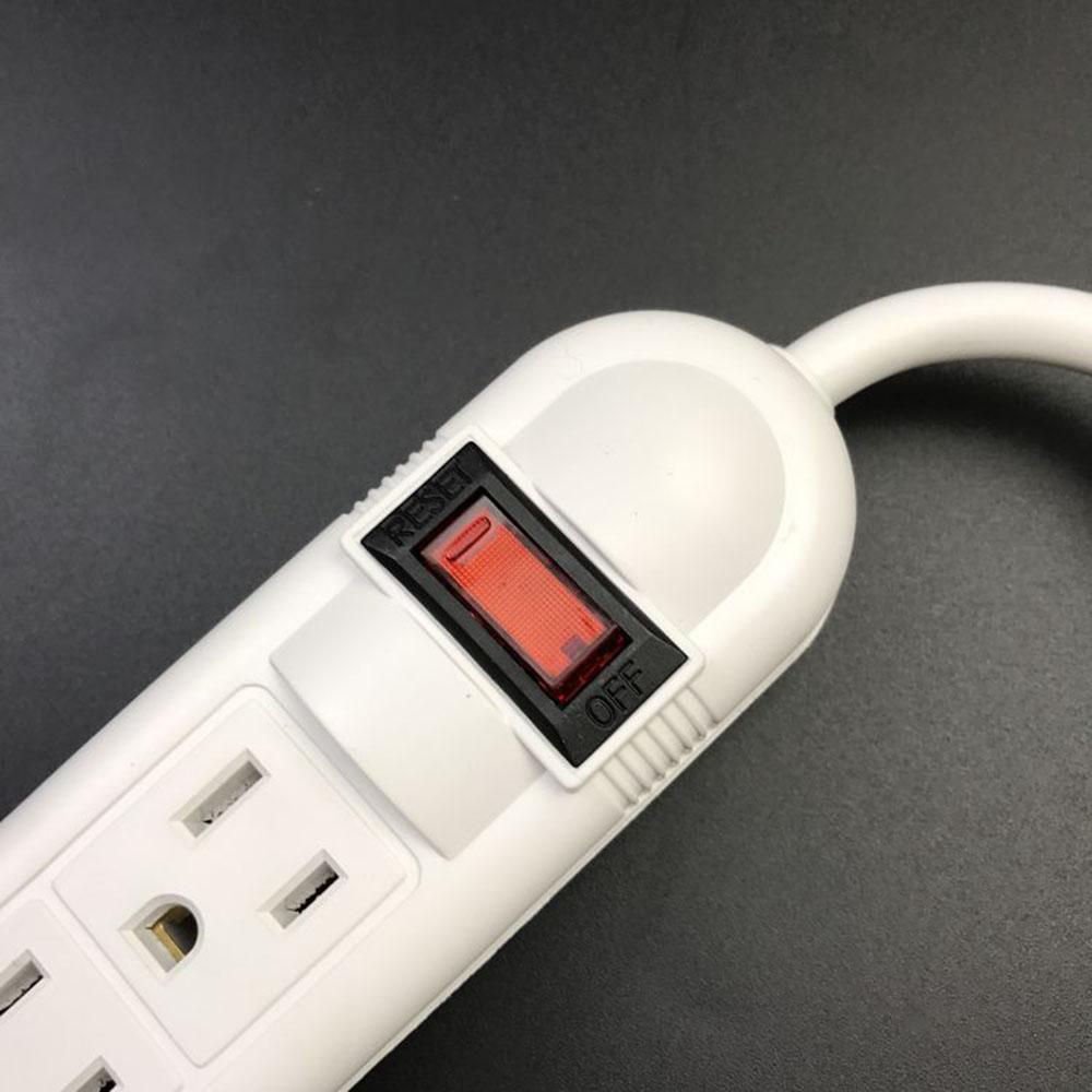 US Plug Patch Board 110V Six Wiring Socket US Plug Extension Cord