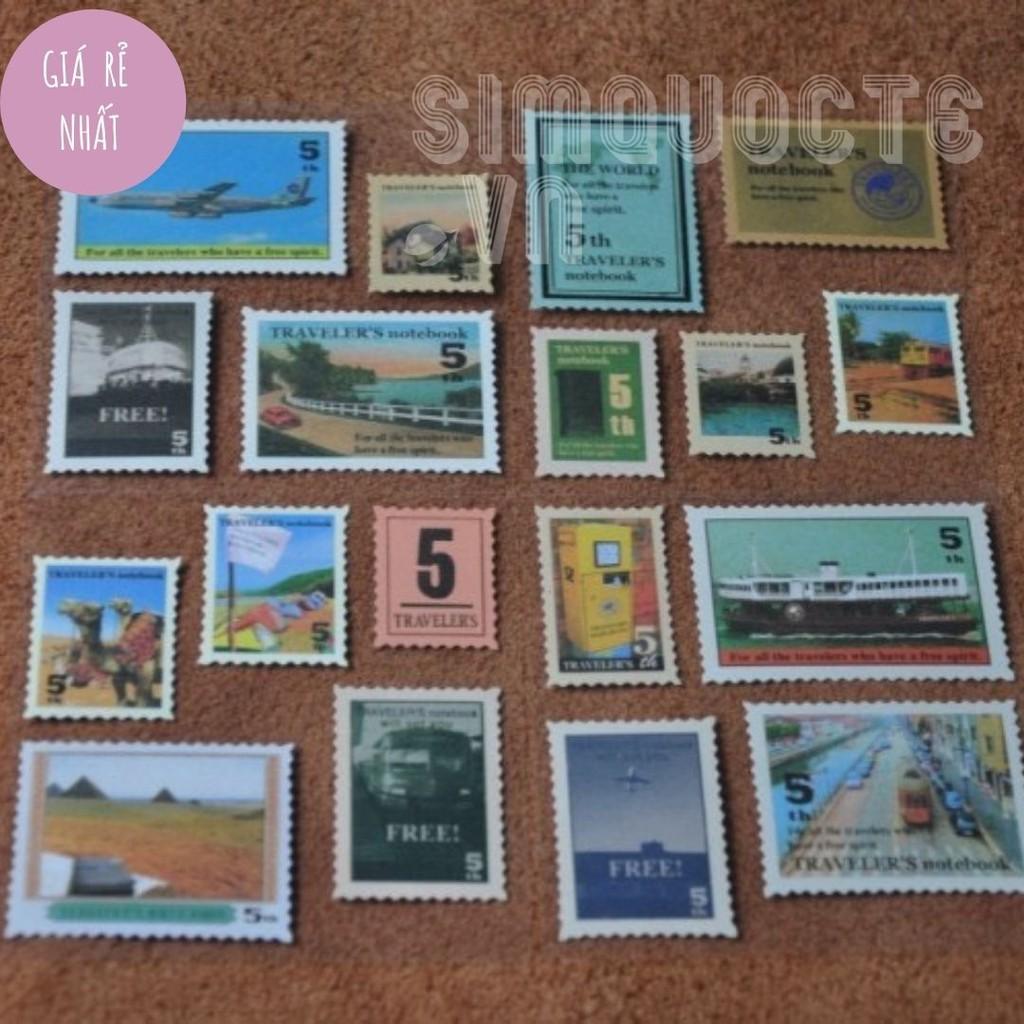 Bộ tem dán sticker dán chủ đề du lịch vintage ST90